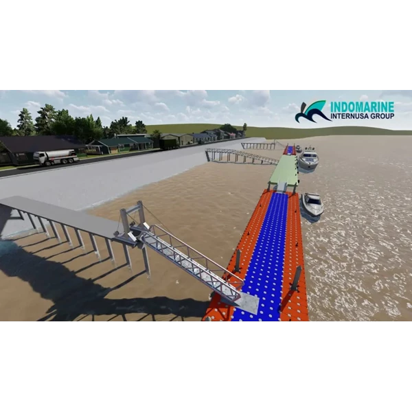 Desain Jembatan Apung Hdpe di Sungai