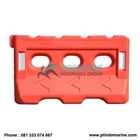Red HDPE Plastic Road Barrier 2